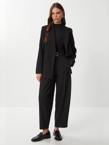 Happiness İstanbul Barrel Pleat-front trousers in Black
