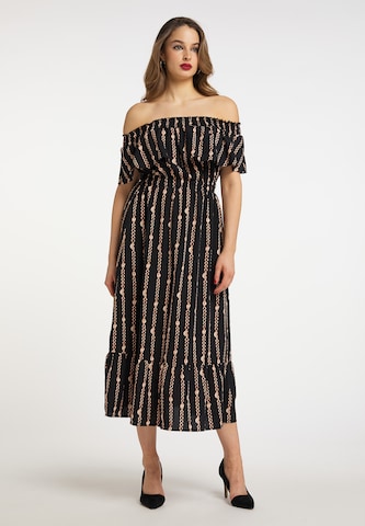 Robe faina en noir : devant