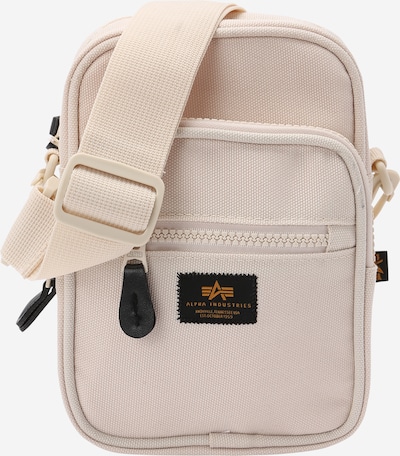 ALPHA INDUSTRIES Torba preko ramena u crna / vuneno bijela, Pregled proizvoda