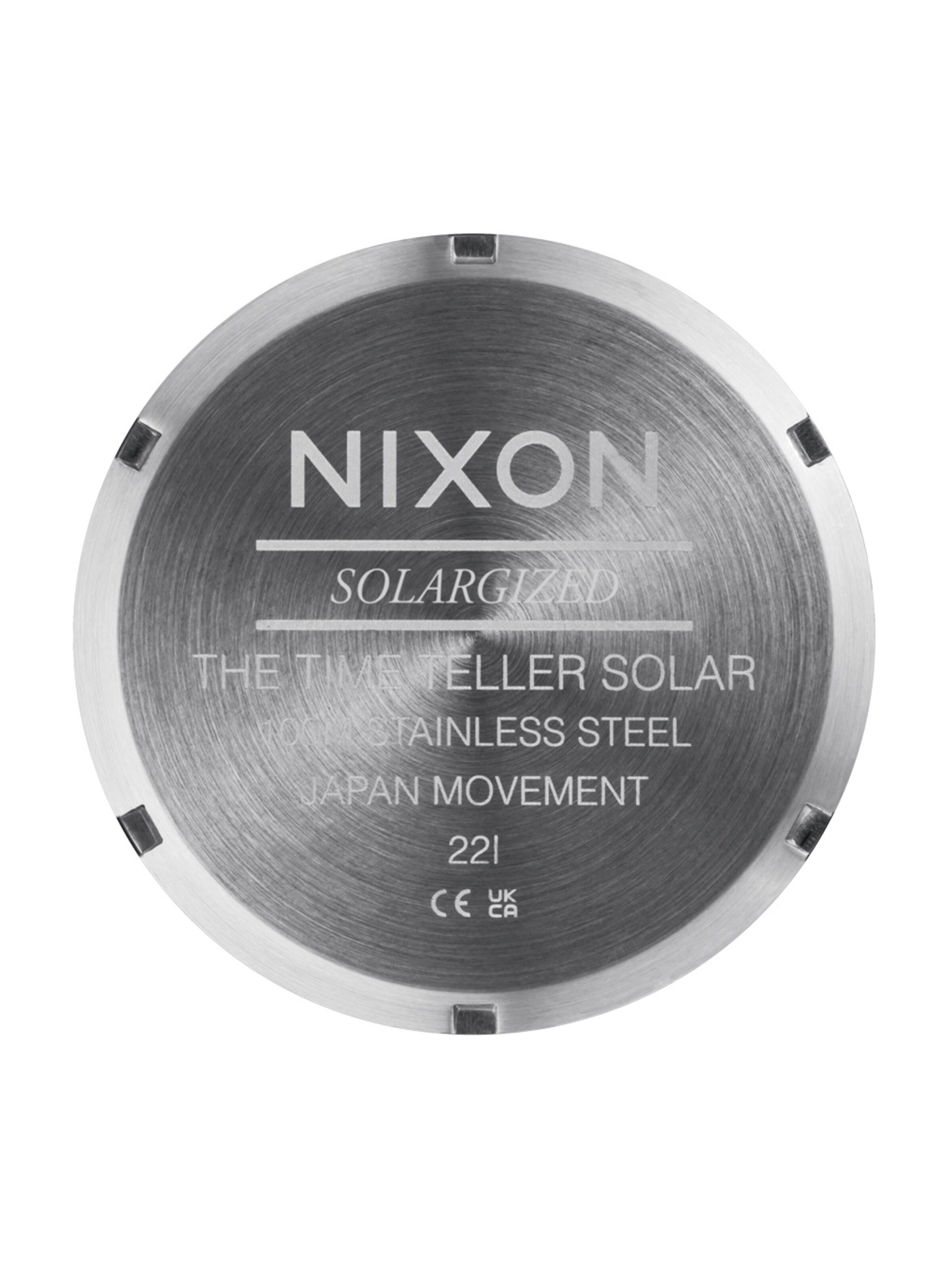 Nixon - Relógios analógicos 'Time Teller Solar' em prata