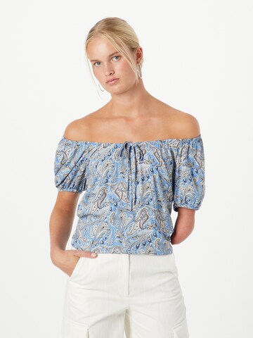 ZABAIONE Blouse 'Pippa' in Blue: front