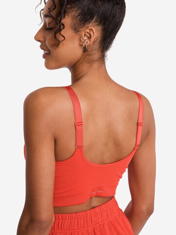 OCEANSAPART - Bustier Sujetador deportivo 'Brooke' en rojo