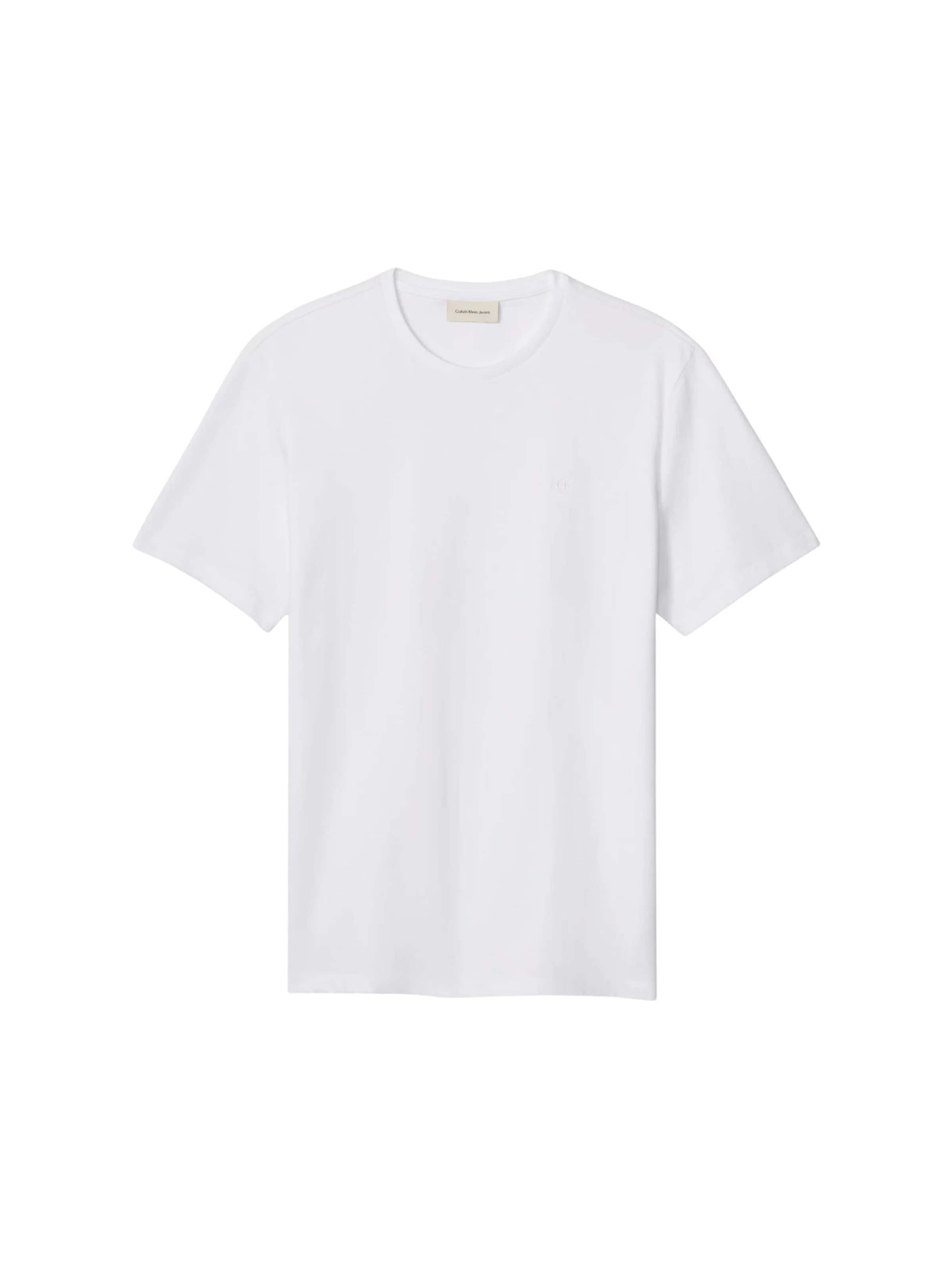 Calvin Klein Camiseta 'CALVIN KLEIN T-SHIRT M/M T-SHIRT' en blanco, Vista del producto