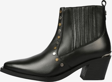 Scalpers Booties in Black: front