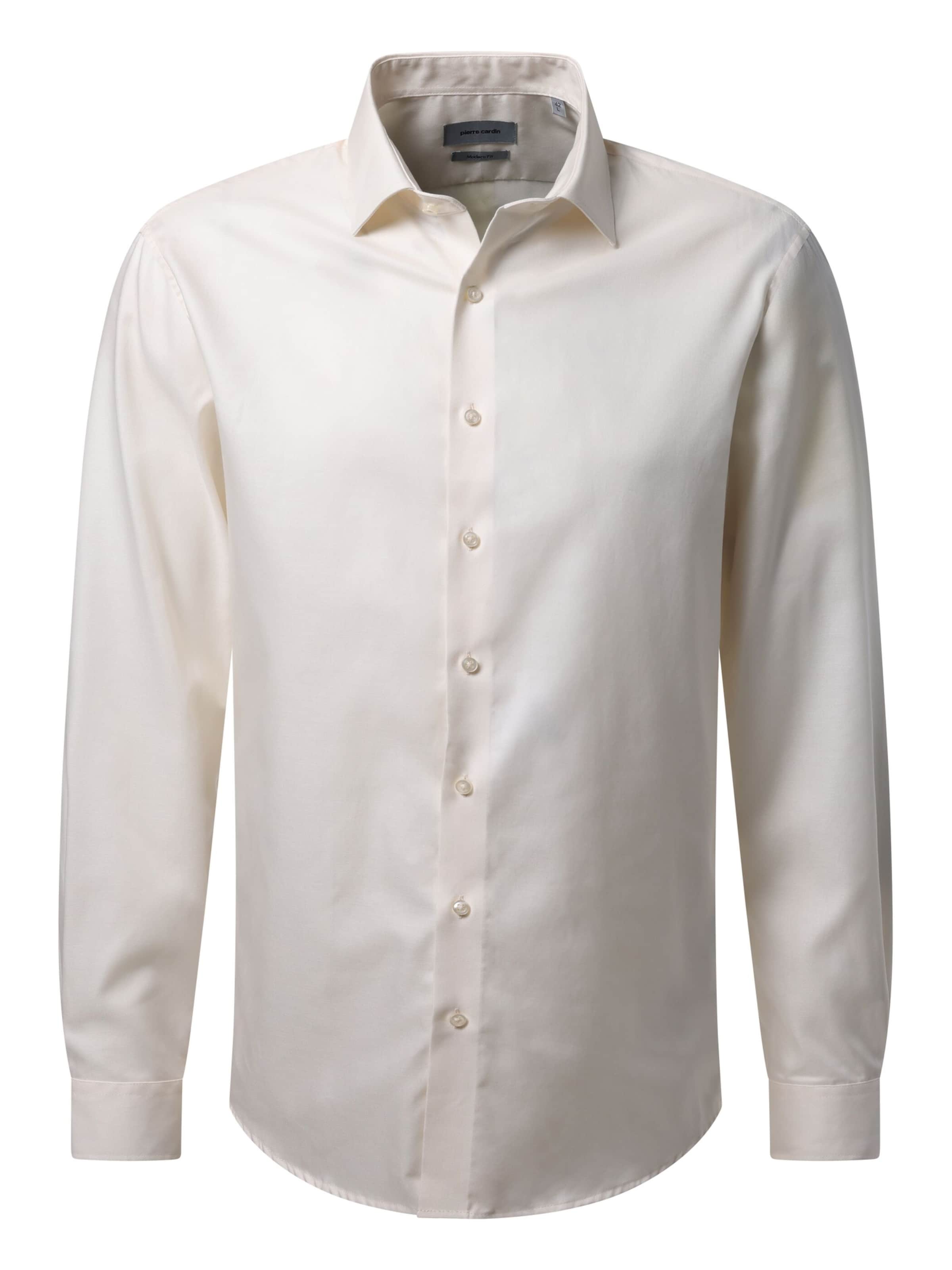 PIERRE CARDIN Regular fit Button Up Shirt in White ABOUT YOU