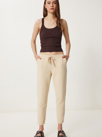 Effilé Pantalon Happiness İstanbul en beige