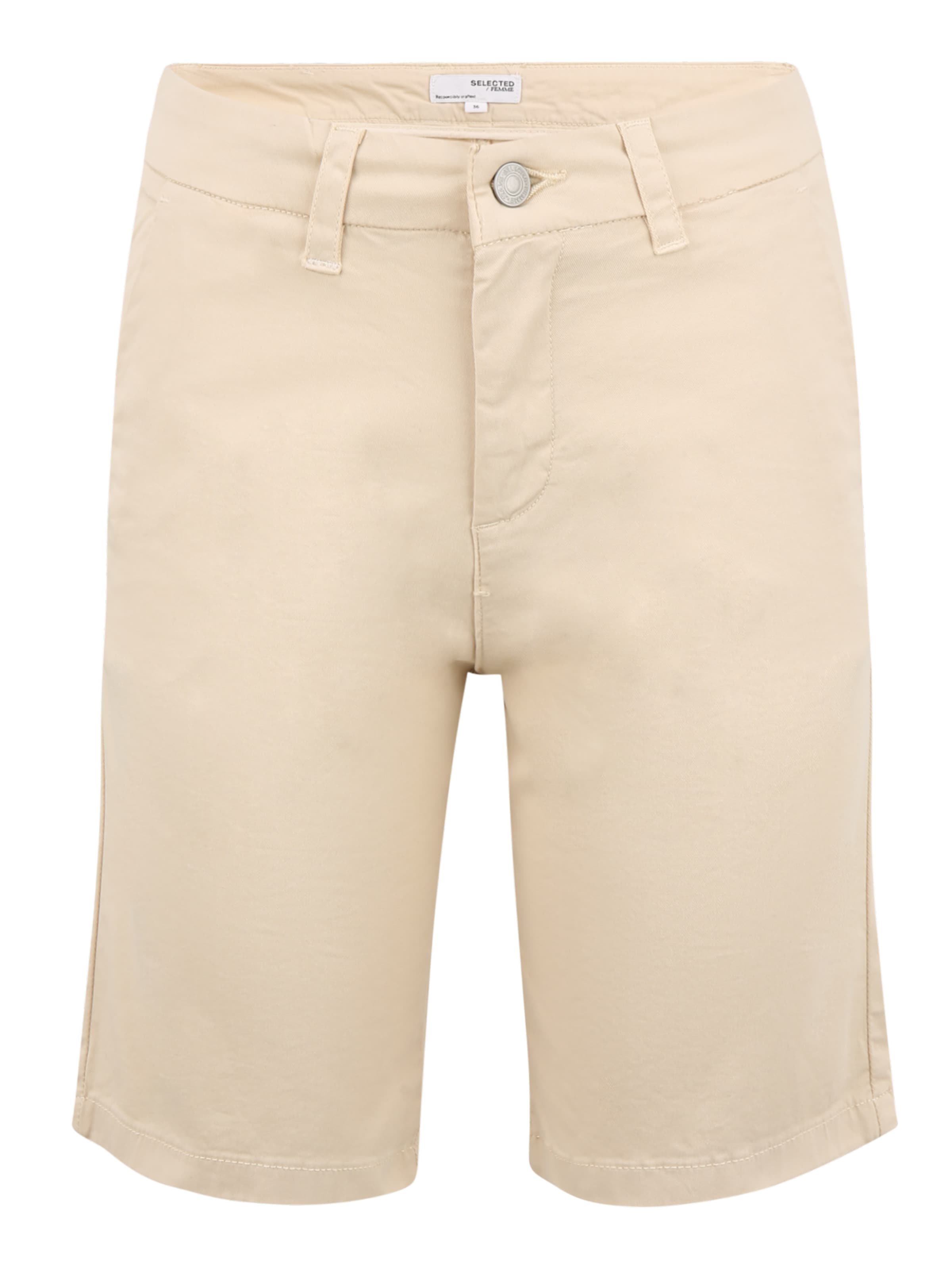 Abbigliamento Pantaloni Selected Femme Tall Shorts MILEY in Beige 