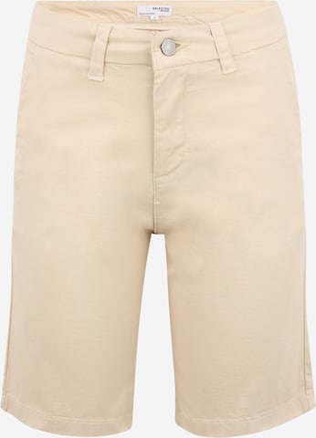 Selected Femme Tall Regular Chino 'MILEY' in Beige: voorkant