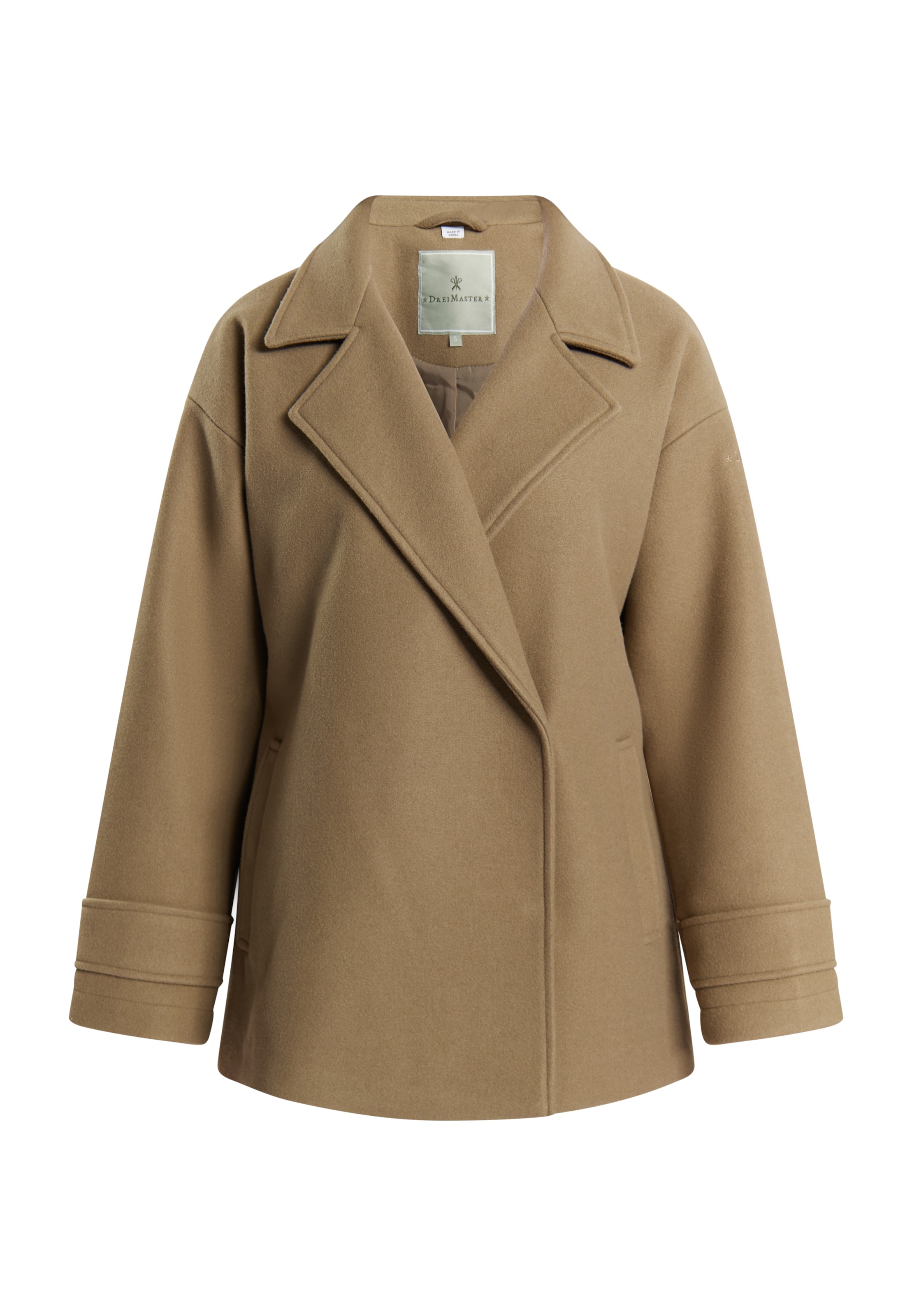 DreiMaster Klassik Tussenmantel in Beige: voorkant