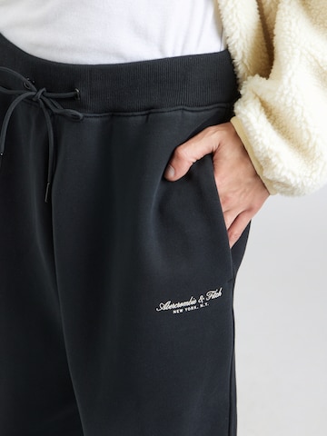 Abercrombie & Fitch Loosefit Hose in Schwarz
