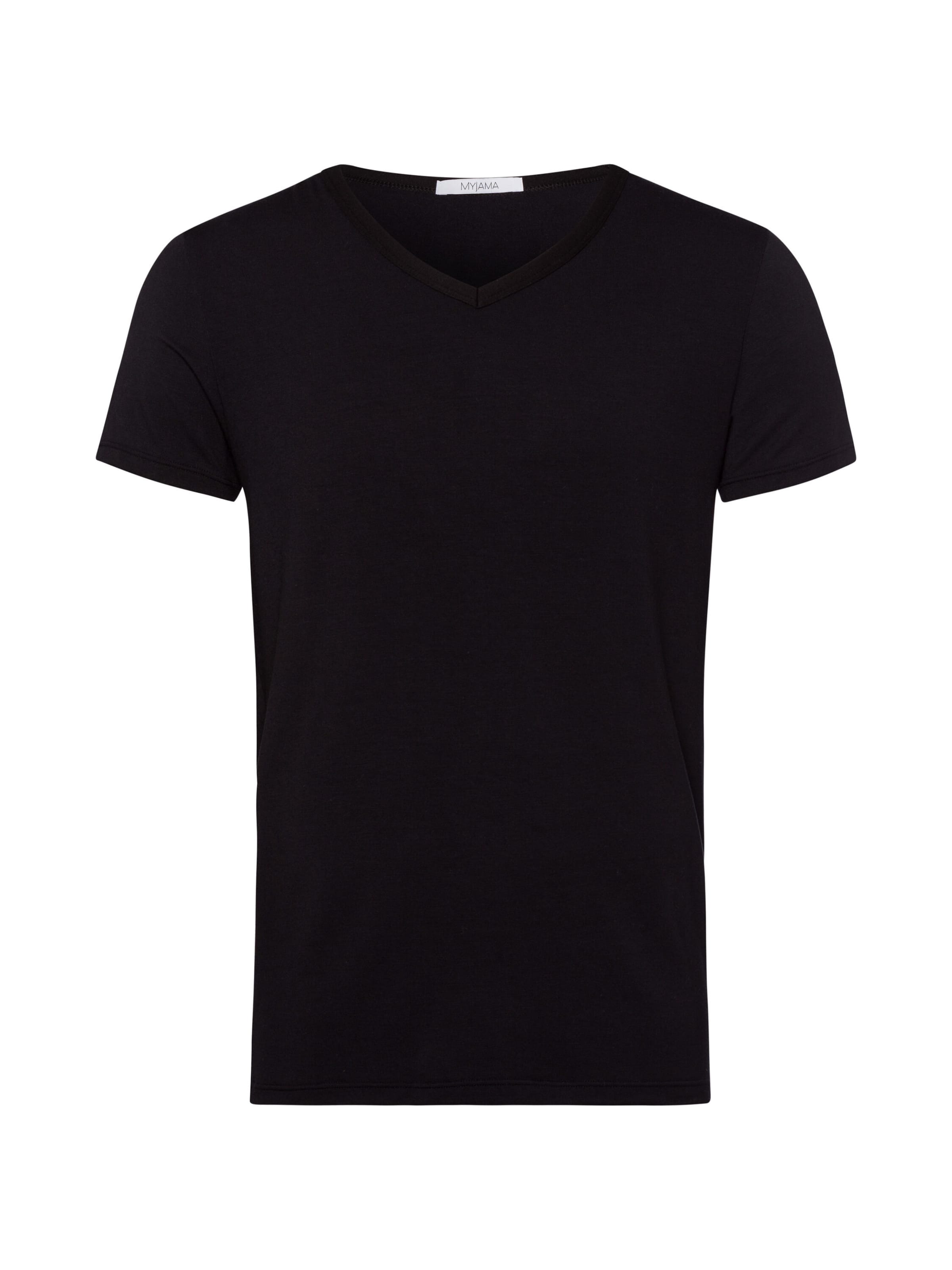T-Shirt 'Hajo' Myjama en noir : devant