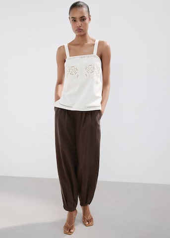 MANGO Top 'Daria' in Weiß