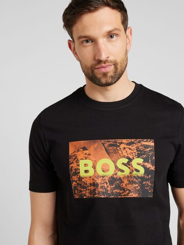 BOSS T-Shirt  'Te_Building' in Schwarz