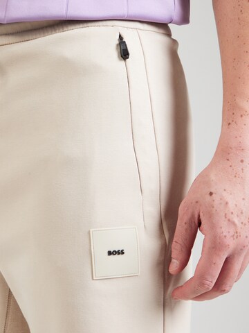 BOSS Regular Shorts 'Headlo' in Beige