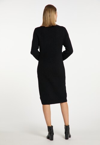 usha WHITE LABEL Knitted dress in Black