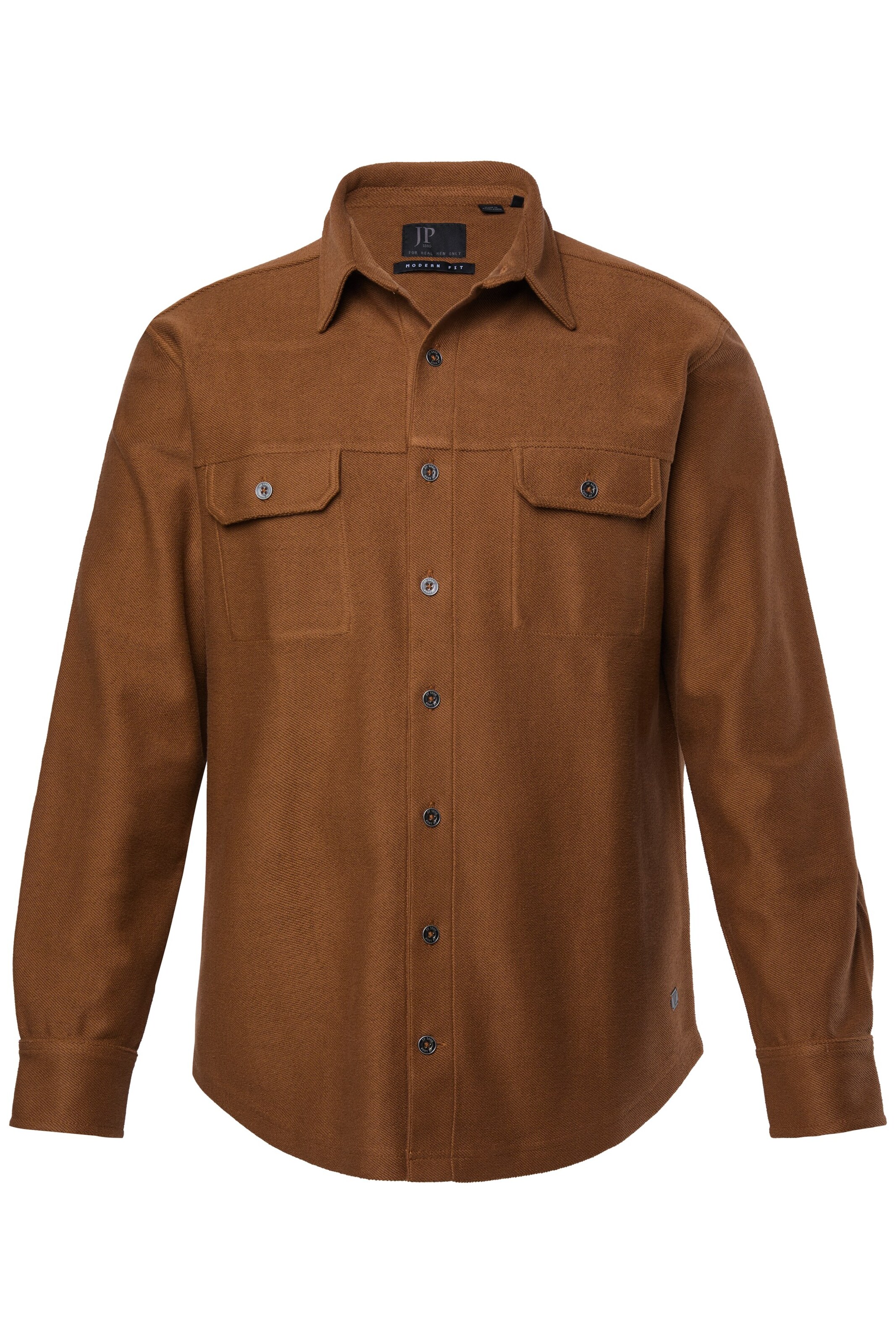 JP1880 Regular fit Button Up Shirt in Brown: front