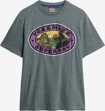 T-Shirt Superdry en marron : devant