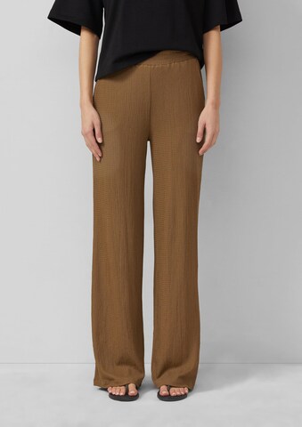 s.Oliver Wide leg Broek in Bruin: voorkant