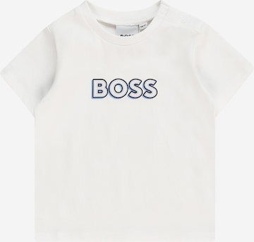 Tricou de la BOSS Kidswear pe alb: față