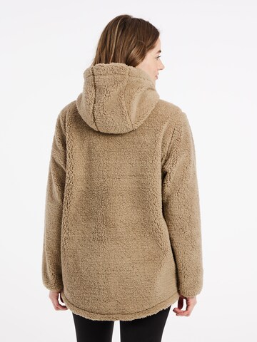 PROTEST Fleece Jacket 'PRTSAGO' in Brown