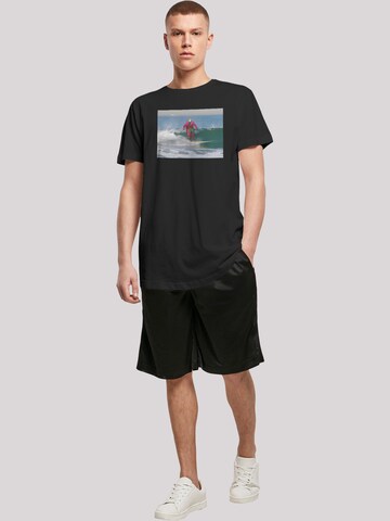 F4NT4STIC T-Shirt 'Batman TV Series Joker Surfing' in Schwarz