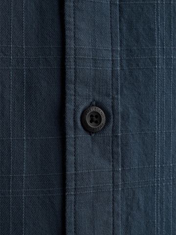 Regular fit Camicia 'Shirt with short sleeves and check texture' di PME Legend in blu