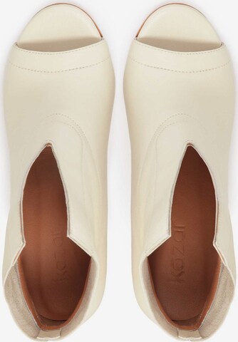 Kazar Platform Heels in Beige