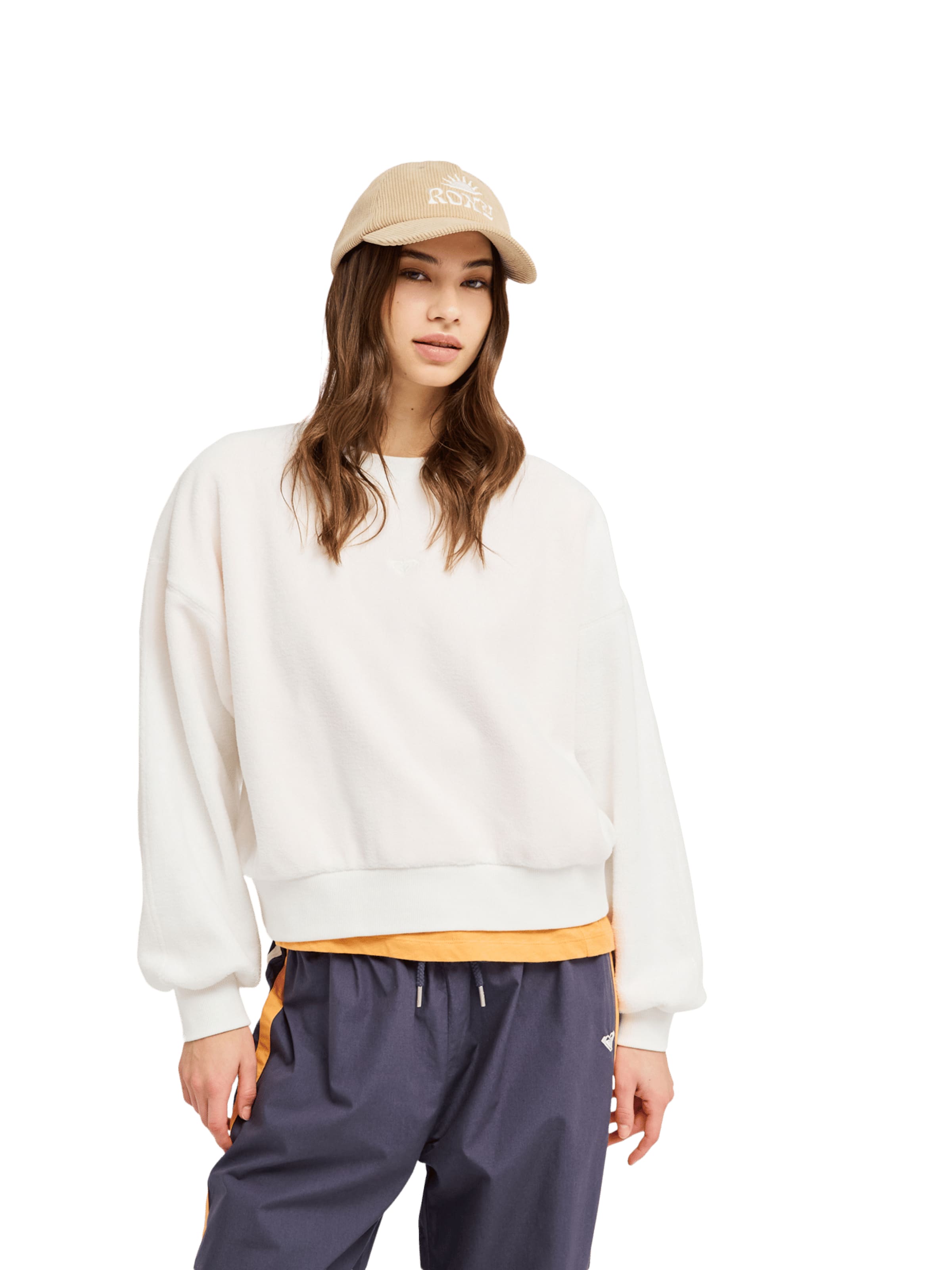 ROXY Sweater 'Chill Story' in White: front