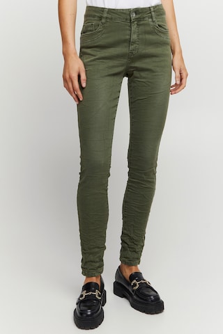b.young Slimfit Jeans 'KAILY' in Groen: voorkant