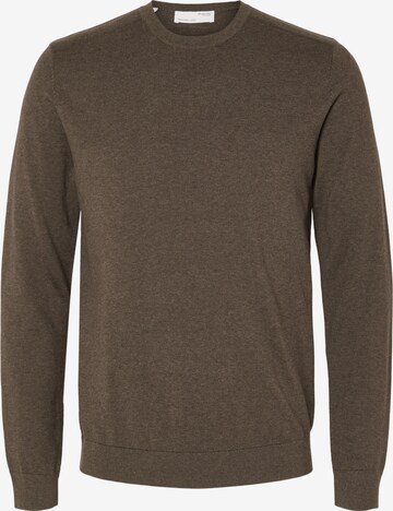 Regular fit Pullover 'Berg' di SELECTED HOMME in grigio: frontale