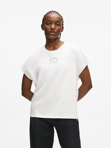 Karl Lagerfeld Majica | bela barva: sprednja stran