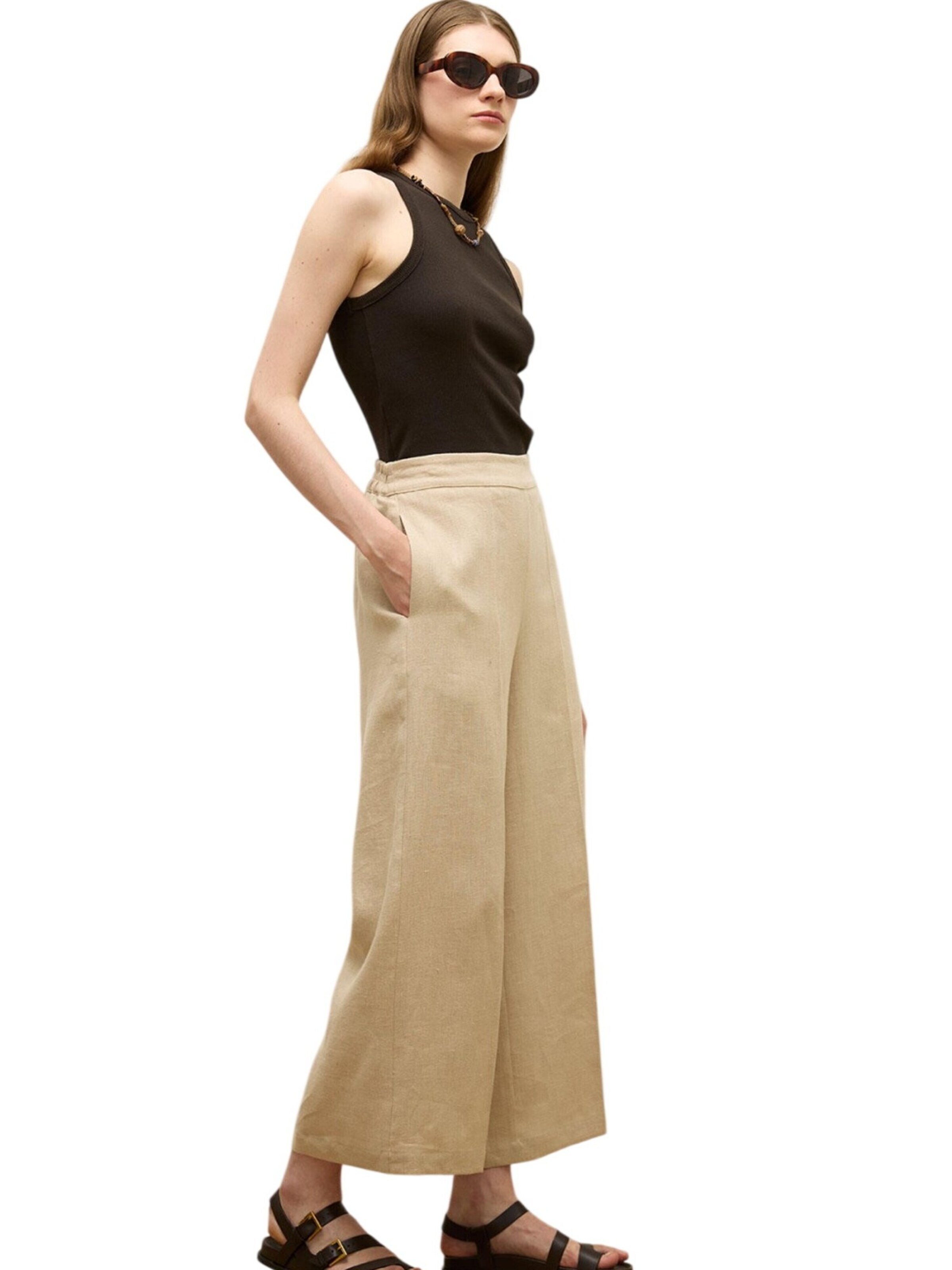 MANUKA Wide Leg Hose‌‌‌‌‌‌ in Weiß