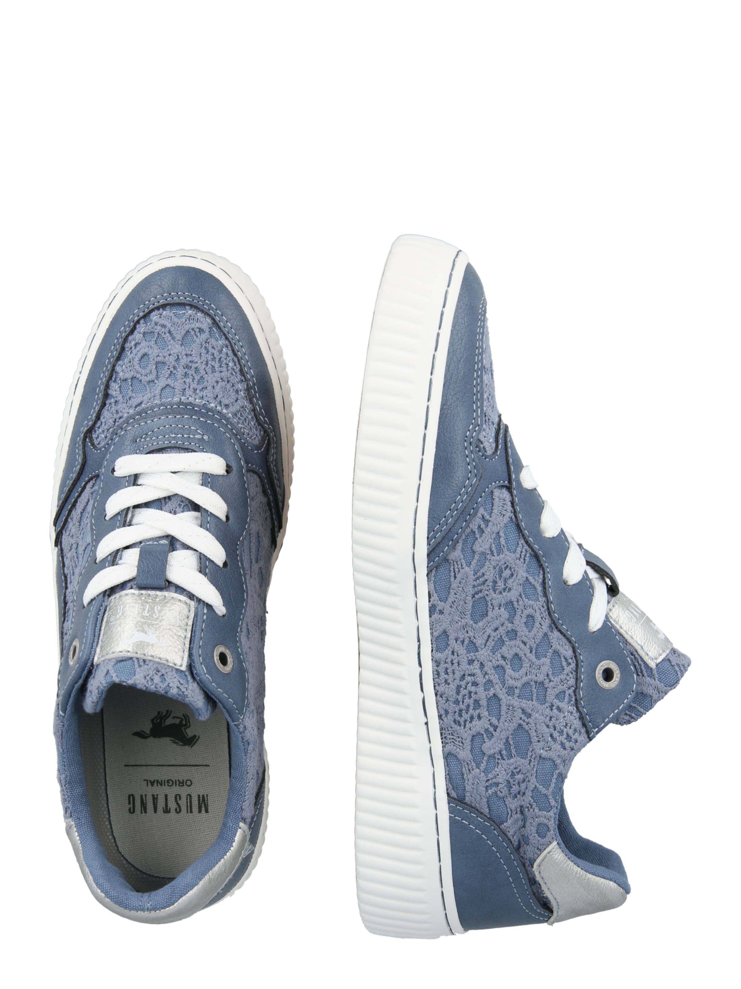 MUSTANG Nízke tenisky - Modrá