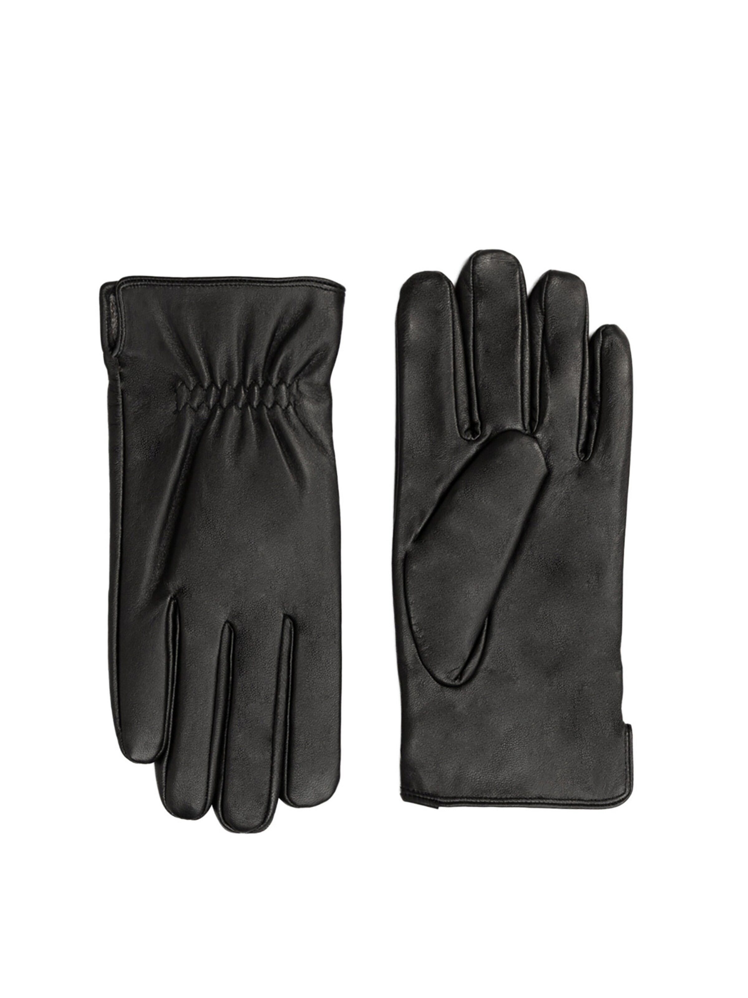 L'Arte Milano Fingerhandschuhe‌‌‌‌‌ in Schwarz: Vorderseite