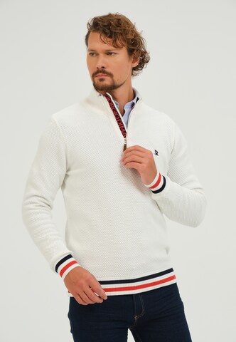 Giorgio di Mare Pullover in Weiß: Vorderseite