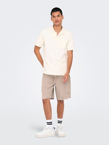 Regular Jean 'ONSEdge' Only & Sons en marron