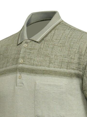 Cizgi Triko Shirt‌‌‌‌‌‌‌ in Grün