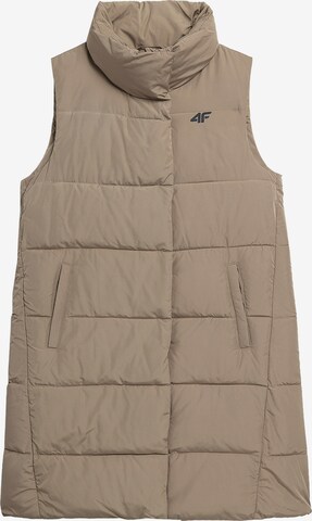 4F Sportbodywarmer in Beige: voorkant