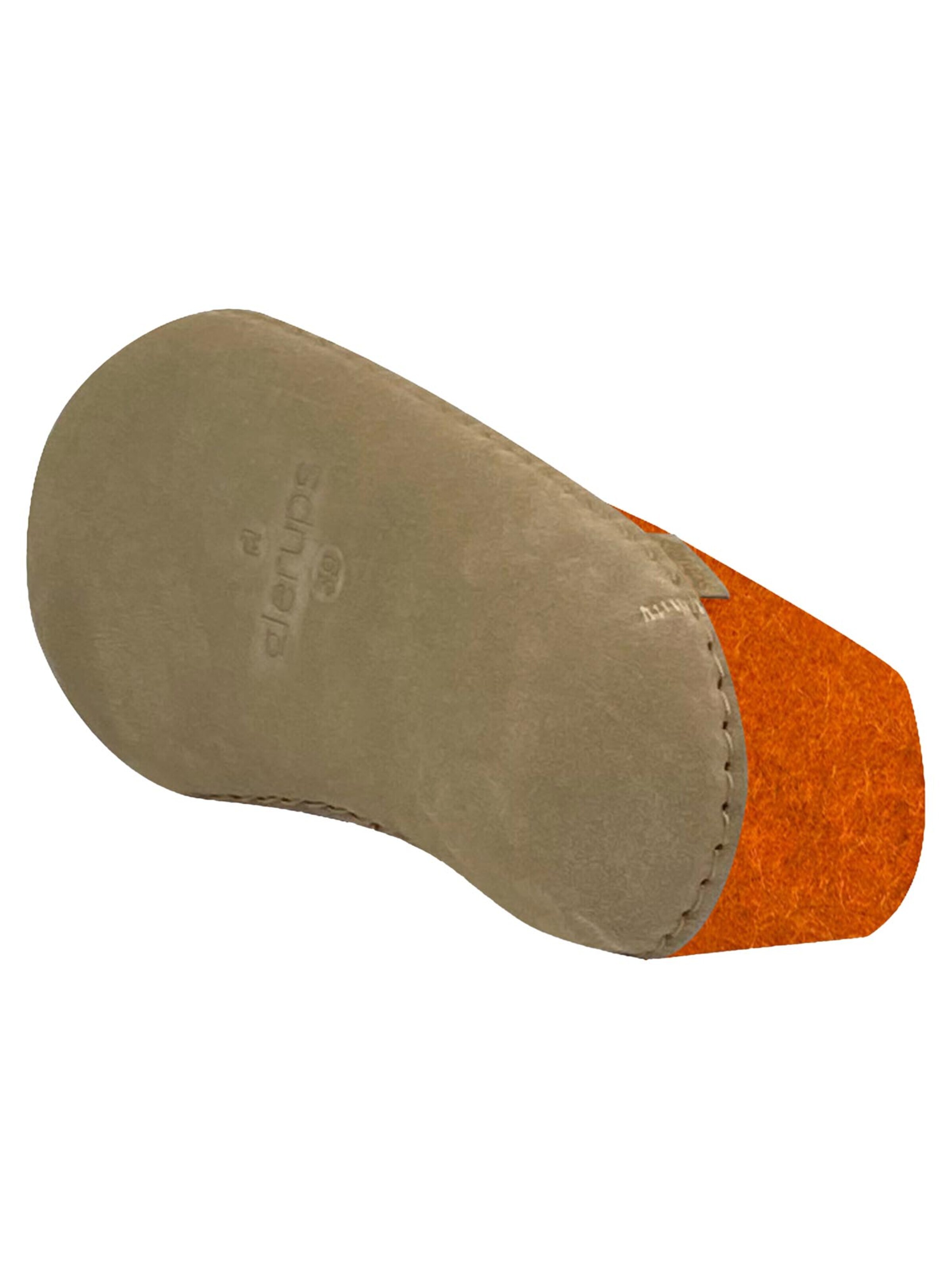 Glerups Slipper 'Ledersohle' in Orange