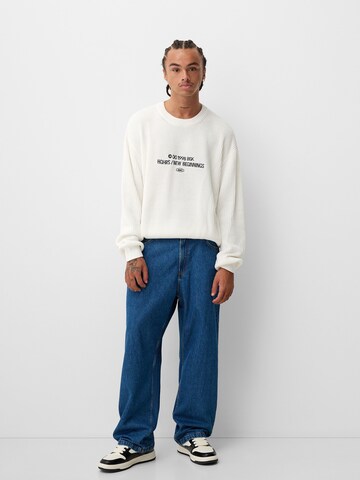 Bershka Sweater in White