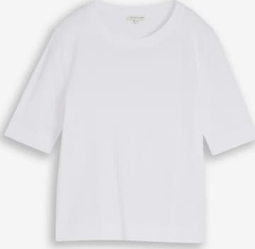 Pulover de la TOM TAILOR pe alb: față