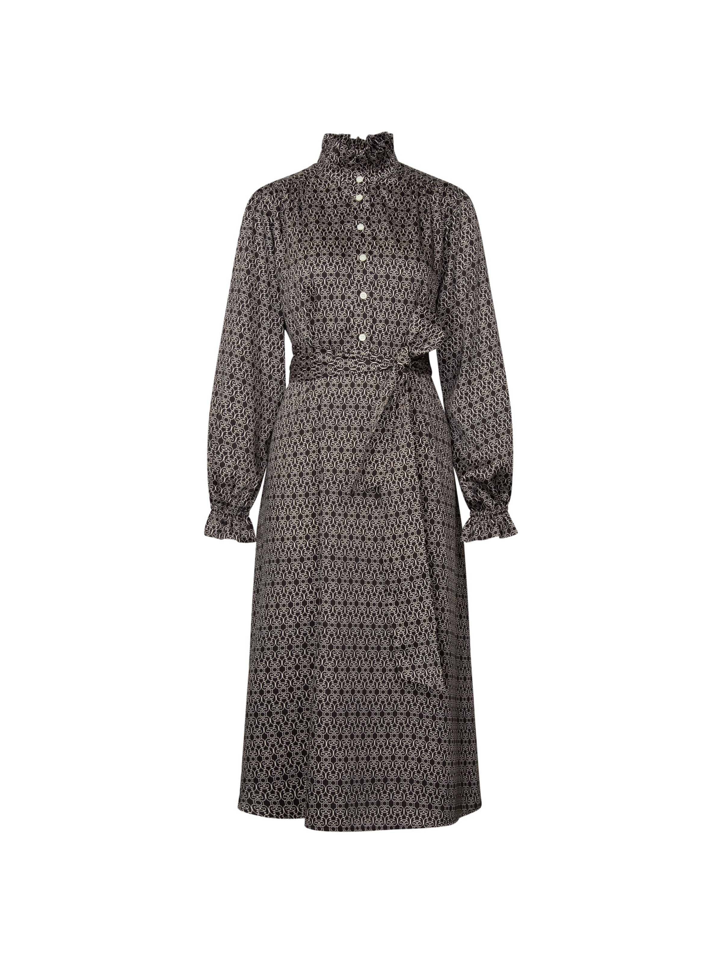 Robe 'Druck' SEIDENSTICKER en marron : devant