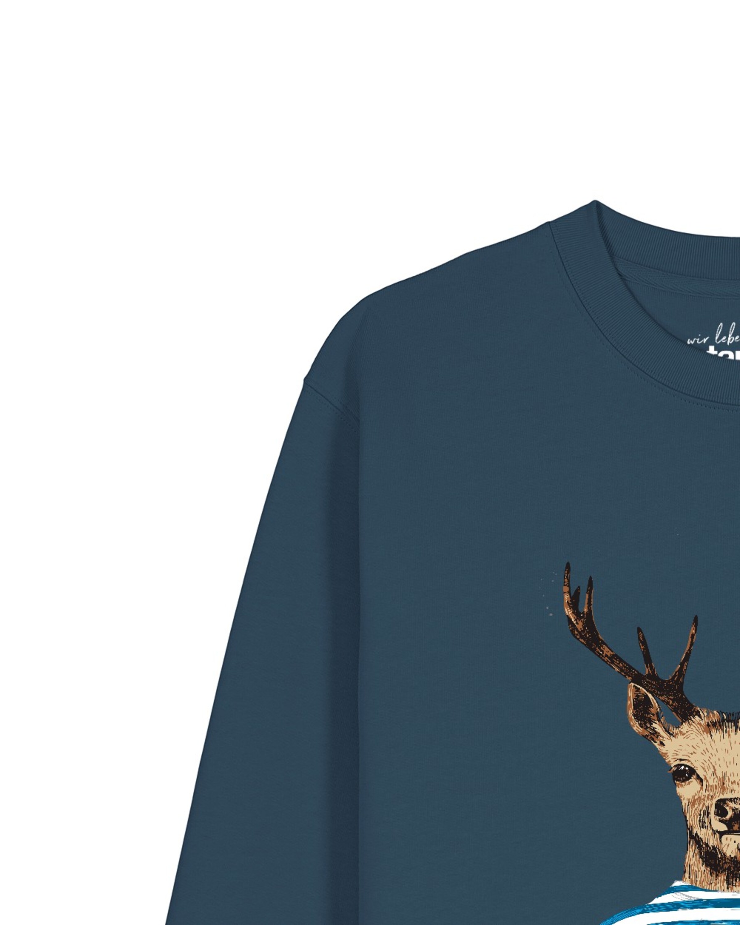 Felpa 'Hirsch' di Watapparel in verde