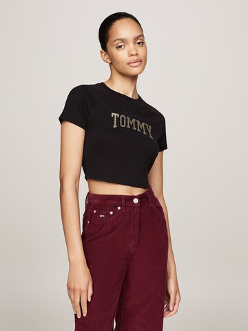 Tommy Jeans T-Shirt in Schwarz: Vorderseite