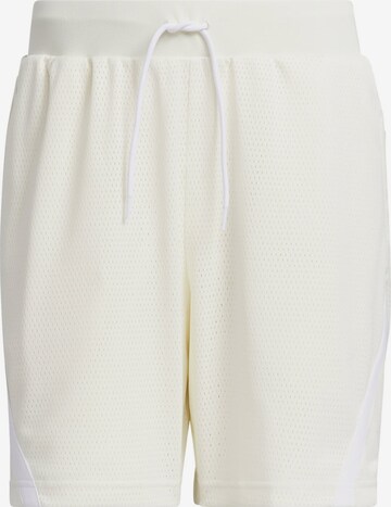 ADIDAS PERFORMANCE Workout Pants in Beige: front