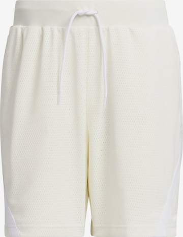 ADIDAS PERFORMANCE Loosefit Sportbroek in Beige: voorkant