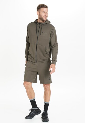 Virtus Athletic Zip-Up Hoodie 'Brent' in Green