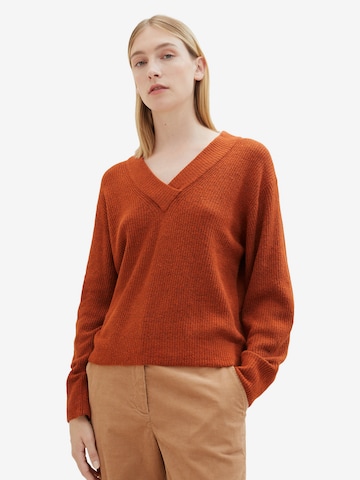 TOM TAILOR Sweater in Orange