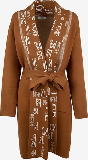 Palton de primăvară-toamnă Influencer pe ecru / maro ruginiu, Vizualizare produs