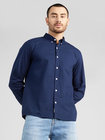 HOLLISTER Regular fit Button Up Shirt in Blue: front